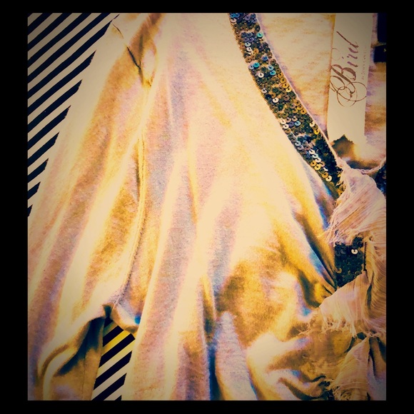 Bird By Juicy Couture Gray sequined cardigan - Picture 6 of 8